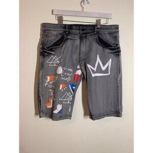 Legendary Status Shorts Jean Math 90s Gray Skater Grunge Outdoor Y2K Men Size 36